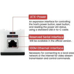 Sipeed NanoKVM Lot de 9 Mini serveurs d'exploitation et de Maintenance à Distance avec processeur 1TOPS NPU 1 GHz C906 RISC-V, P