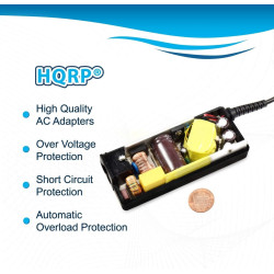 HQRP AC Adaptateur Secteur Compatible avec Casio ADE95100 AD-E95100 ADE95100L AD-E95100L ADE95100LE AD-E95100LE ADE95100LU AD-E9