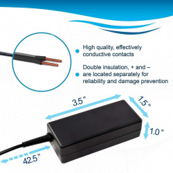 HQRP AC Adaptateur Secteur Compatible avec Casio ADE95100 AD-E95100 ADE95100L AD-E95100L ADE95100LE AD-E95100LE ADE95100LU AD-E9