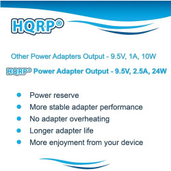 HQRP AC Adaptateur Secteur Compatible avec Casio ADE95100 AD-E95100 ADE95100L AD-E95100L ADE95100LE AD-E95100LE ADE95100LU AD-E9