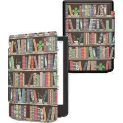 kwmobile Étui Compatible avec Pocketbook Verse/Pro/Color/Vivlio Light/Light HD Coque - Étui à Rabat magnétique Tablette eReader 