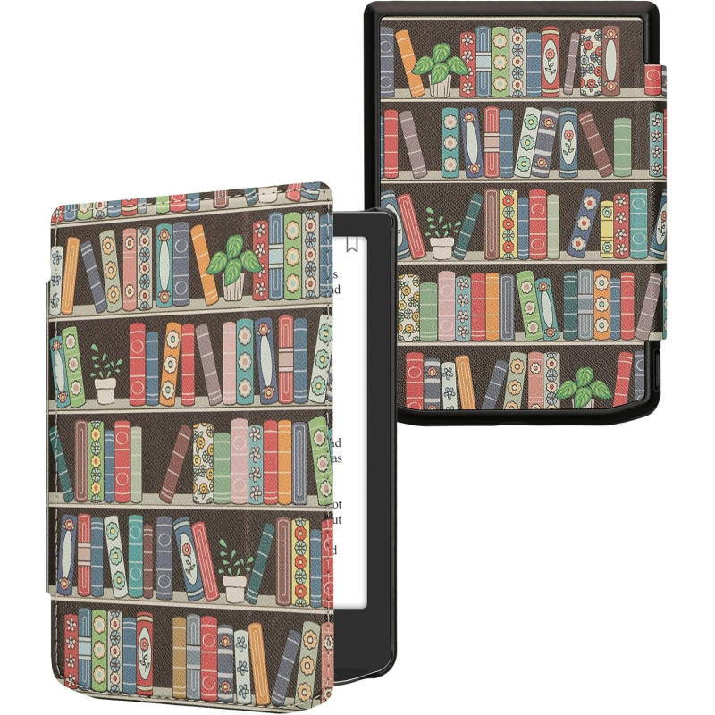 kwmobile Étui Compatible avec Pocketbook Verse/Pro/Color/Vivlio Light/Light HD Coque - Étui à Rabat magnétique Tablette eReader 