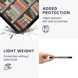 kwmobile Étui Compatible avec Pocketbook Verse/Pro/Color/Vivlio Light/Light HD Coque - Étui à Rabat magnétique Tablette eReader 