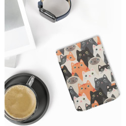 Kwmobile étui compatible avec pocketbook verse/pro/color/vivlio light/light hd coque - étui à rabat magnétique tablette ereader 