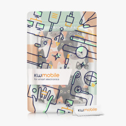 Kwmobile étui compatible avec pocketbook verse/pro/color/vivlio light/light hd coque - étui à rabat magnétique tablette ereader 