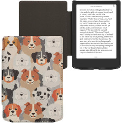 kwmobile Étui Compatible avec Pocketbook Verse/Pro/Color/Vivlio Light/Light HD Coque - Étui à Rabat magnétique Tablette eReader 