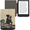 Kwmobile étui compatible avec pocketbook verse/pro/color/vivlio light/light hd coque - étui à rabat magnétique tablette ereader 