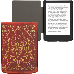 Kwmobile étui compatible avec pocketbook verse/pro/color/vivlio light/light hd coque - étui à rabat magnétique tablette ereader 