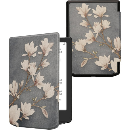 kwmobile Étui Compatible avec Pocketbook Verse/Pro/Color/Vivlio Light/Light HD Coque - Étui à Rabat magnétique Tablette eReader 