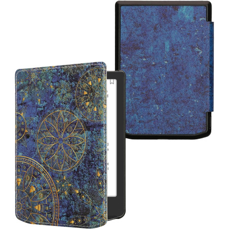kwmobile Étui Compatible avec Pocketbook Verse/Pro/Color/Vivlio Light/Light HD Coque - Étui à Rabat magnétique Tablette eReader 