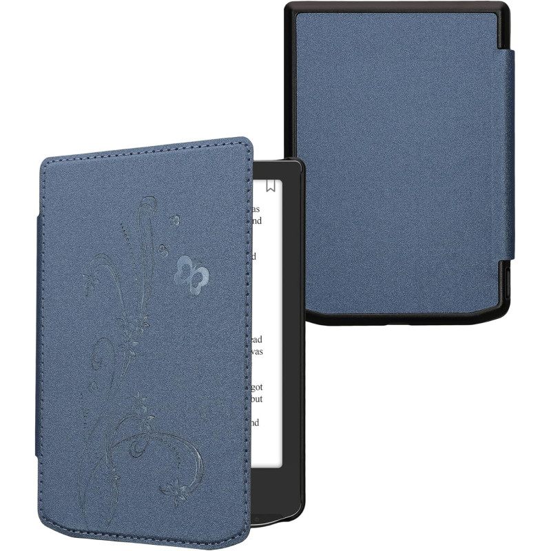 kwmobile Étui Compatible avec Pocketbook Verse/Pro/Color/Vivlio Light/Light HD Coque - Étui à Rabat magnétique Tablette eReader 