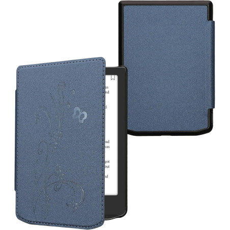 kwmobile Étui Compatible avec Pocketbook Verse/Pro/Color/Vivlio Light/Light HD Coque - Étui à Rabat magnétique Tablette eReader 
