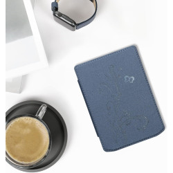 kwmobile Étui Compatible avec Pocketbook Verse/Pro/Color/Vivlio Light/Light HD Coque - Étui à Rabat magnétique Tablette eReader 