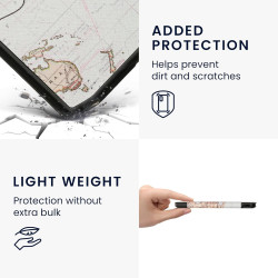 kwmobile Étui Compatible avec Pocketbook Verse/Pro/Color/Vivlio Light/Light HD Coque - Étui à Rabat magnétique Tablette eReader 