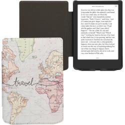 kwmobile Étui Compatible avec Pocketbook Verse/Pro/Color/Vivlio Light/Light HD Coque - Étui à Rabat magnétique Tablette eReader 