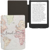 kwmobile Étui Compatible avec Pocketbook Verse/Pro/Color/Vivlio Light/Light HD Coque - Étui à Rabat magnétique Tablette eReader 