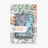 kwmobile Étui Compatible avec Kobo Clara BW/Colour Coque - Étui à Rabat magnétique Tablette eReader Similicuir - Bleu-Gris-Noir