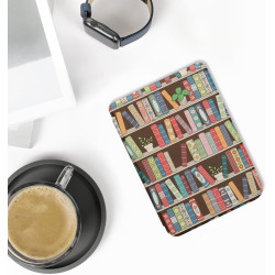 kwmobile Étui Compatible avec Kobo Clara BW/Colour Coque - Étui à Rabat magnétique Tablette eReader Similicuir - Bleu-Vert-Fuchs