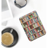 kwmobile Étui Compatible avec Kobo Clara BW/Colour Coque - Étui à Rabat magnétique Tablette eReader Similicuir - Bleu-Vert-Fuchs