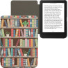 kwmobile Étui Compatible avec Kobo Clara BW/Colour Coque - Étui à Rabat magnétique Tablette eReader Similicuir - Bleu-Vert-Fuchs