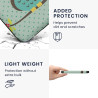 kwmobile Étui Compatible avec Kobo Clara BW/Colour Coque - Étui à Rabat magnétique Tablette eReader Similicuir - Turquoise-Marro