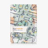 kwmobile Étui Compatible avec Kobo Clara BW/Colour Coque - Étui à Rabat magnétique Tablette eReader Similicuir - Turquoise-Marro