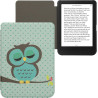 kwmobile Étui Compatible avec Kobo Clara BW/Colour Coque - Étui à Rabat magnétique Tablette eReader Similicuir - Turquoise-Marro