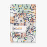 kwmobile Étui Compatible avec Kobo Clara BW/Colour Coque - Étui à Rabat magnétique Tablette eReader Similicuir - Blanc-Marron Cl