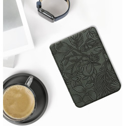 kwmobile Étui Compatible avec Kobo Clara BW/Colour Coque - Étui à Rabat magnétique Tablette eReader Similicuir - Vert