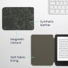 kwmobile Étui Compatible avec Kobo Clara BW/Colour Coque - Étui à Rabat magnétique Tablette eReader Similicuir - Vert