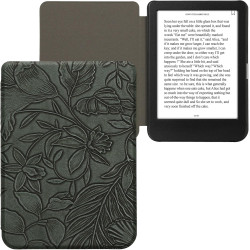 kwmobile Étui Compatible avec Kobo Clara BW/Colour Coque - Étui à Rabat magnétique Tablette eReader Similicuir - Vert