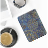kwmobile Étui Compatible avec Kobo Clara BW/Colour Coque - Étui à Rabat magnétique Tablette eReader Similicuir - Jaune-Bleu fonc