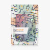 kwmobile Étui Compatible avec Kobo Clara BW/Colour Coque - Étui à Rabat magnétique Tablette eReader Similicuir - Fuchsia-Bleu-Ve