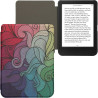 kwmobile Étui Compatible avec Kobo Clara BW/Colour Coque - Étui à Rabat magnétique Tablette eReader Similicuir - Fuchsia-Bleu-Ve