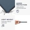 kwmobile Étui Compatible avec Kobo Clara BW/Colour Coque - Étui à Rabat magnétique Tablette eReader Similicuir - Bleu foncé