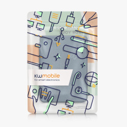 kwmobile Étui Compatible avec Kobo Clara BW/Colour Coque - Étui à Rabat magnétique Tablette eReader Similicuir - Bleu foncé