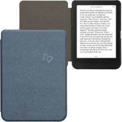 kwmobile Étui Compatible avec Kobo Clara BW/Colour Coque - Étui à Rabat magnétique Tablette eReader Similicuir - Bleu foncé