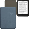kwmobile Étui Compatible avec Kobo Clara BW/Colour Coque - Étui à Rabat magnétique Tablette eReader Similicuir - Bleu foncé