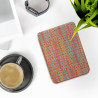 kwmobile Étui Compatible avec Kobo Clara BW/Colour Coque - Étui à Rabat magnétique Tablette eReader Similicuir - Jaune-Rouge-Ver