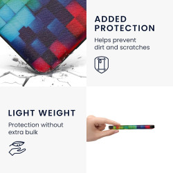 kwmobile Étui Compatible avec Kobo Clara BW/Colour Coque - Étui à Rabat magnétique Tablette eReader Similicuir - Multicolore-Ver