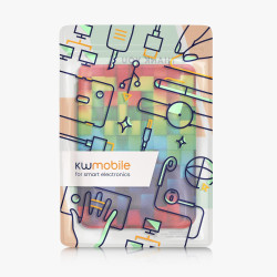 kwmobile Étui Compatible avec Kobo Clara BW/Colour Coque - Étui à Rabat magnétique Tablette eReader Similicuir - Multicolore-Ver