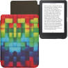 kwmobile Étui Compatible avec Kobo Clara BW/Colour Coque - Étui à Rabat magnétique Tablette eReader Similicuir - Multicolore-Ver