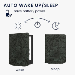 kwmobile Étui Compatible avec Pocketbook Verse/Pro/Color/Vivlio Light/Light HD Coque - Étui à Rabat magnétique Tablette eReader 