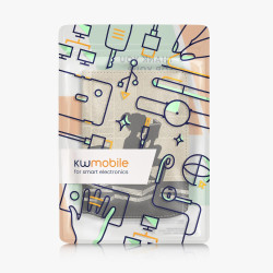 Kwmobile étui compatible avec pocketbook verse/pro/color/vivlio light/light hd coque - étui à rabat magnétique tablette ereader 