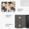 Kwmobile étui compatible avec pocketbook verse/pro/color/vivlio light/light hd coque - étui à rabat magnétique tablette ereader 