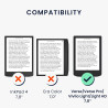 Kwmobile étui compatible avec pocketbook verse/pro/color/vivlio light/light hd coque - étui à rabat magnétique tablette ereader 