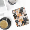 Kwmobile étui compatible avec pocketbook verse/pro/color/vivlio light/light hd coque - étui à rabat magnétique tablette ereader 