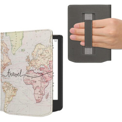 kwmobile Étui Compatible avec Pocketbook Verse/Pro/Color/Vivlio Light/Light HD Coque - Étui à Rabat magnétique Tablette eReader 