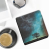 kwmobile Étui Compatible avec Kobo Libra Colour Coque - Étui à Rabat magnétique Tablette eReader Similicuir - Bleu-Gris-Noir