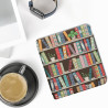 kwmobile Étui Compatible avec Kobo Libra Colour Coque - Étui à Rabat magnétique Tablette eReader Similicuir - Bleu-Vert-Fuchsia